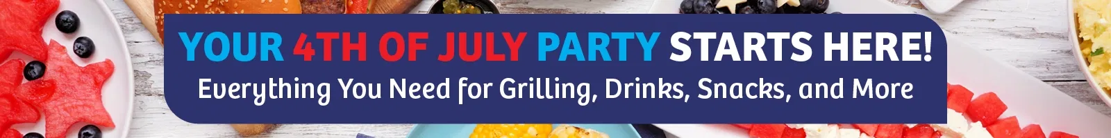 Fourth of July party spread