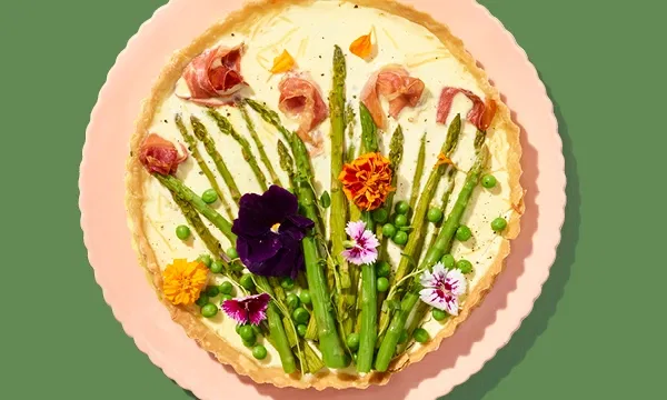 Asparagus and Prosciutto Quiche