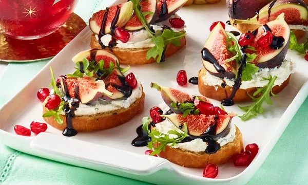 Fig and Whipped Feta Crostini