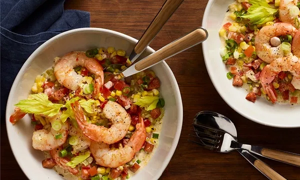 Cajun Shrimp with Maque Choux