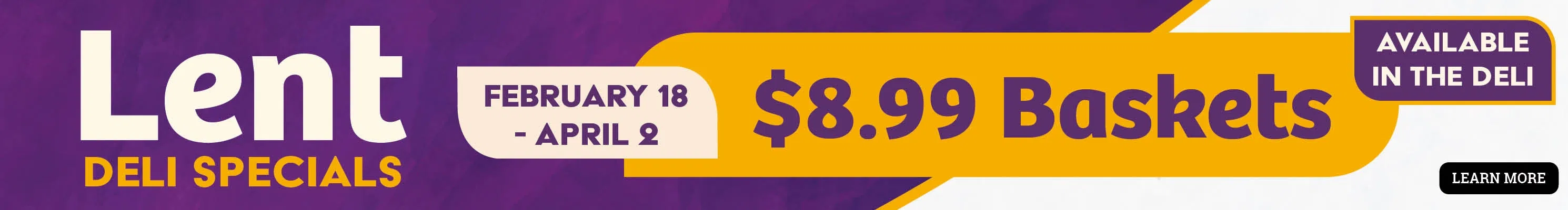 Lent Deli Meal specials