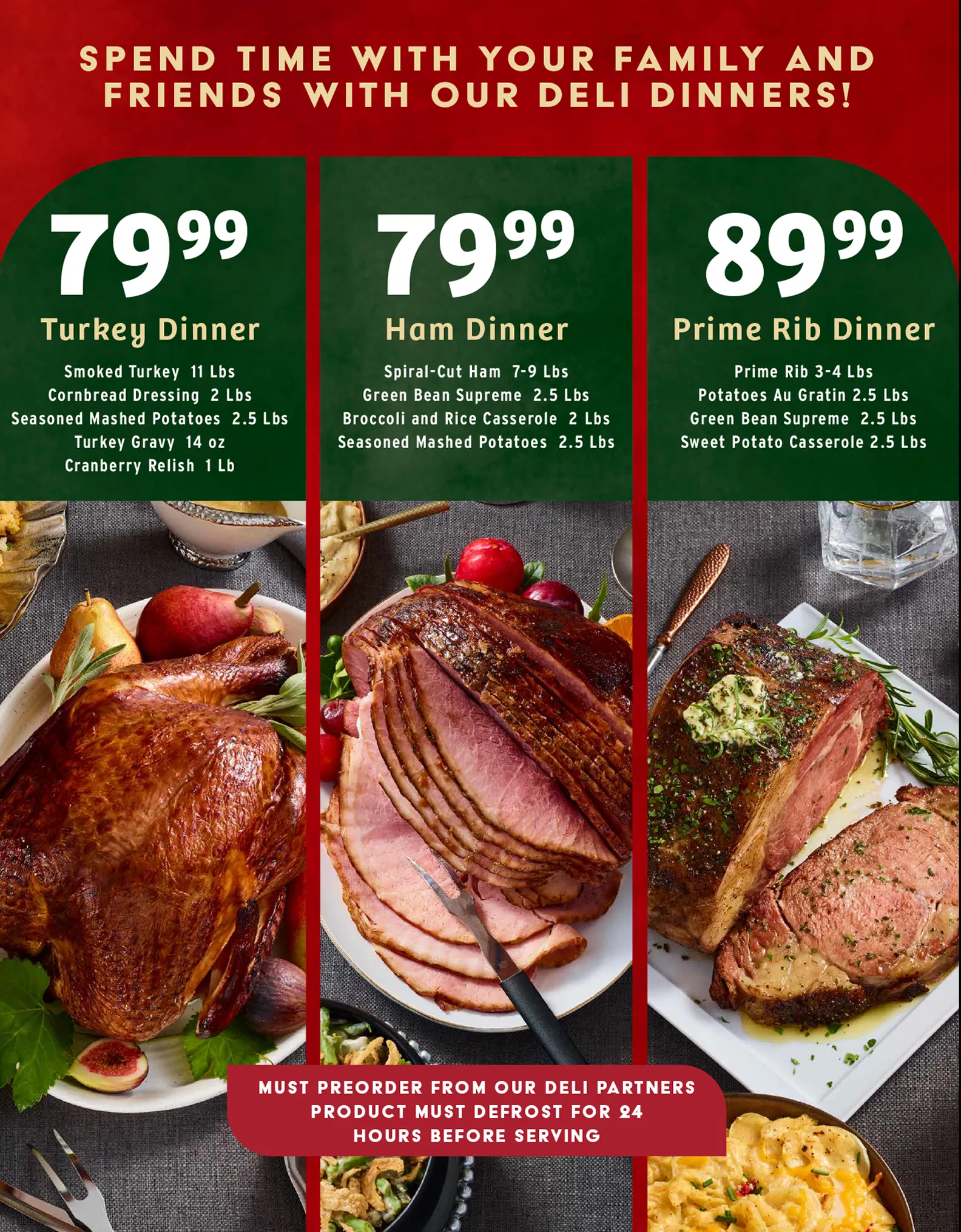 Holiday Deli Dinners