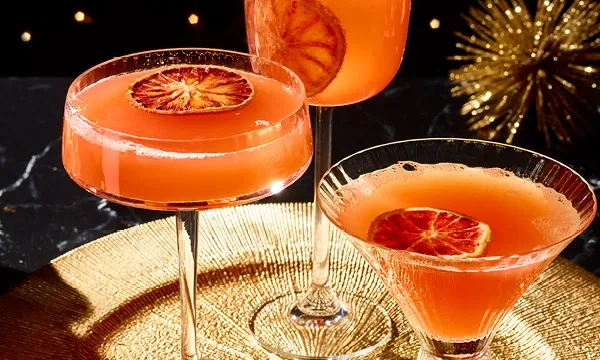 Sparkling Blood Orange Mule Cocktail