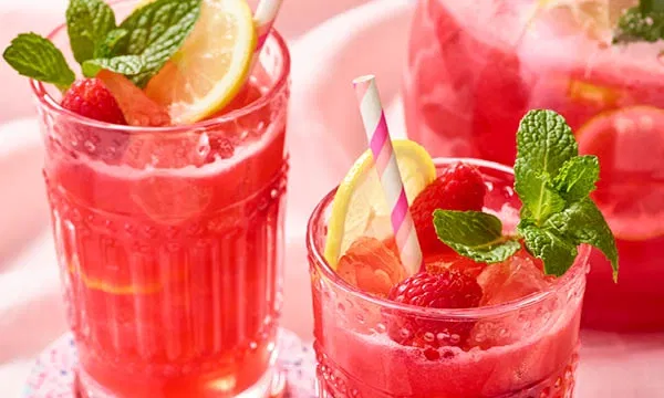 Sparkling Raspberry Lemonade