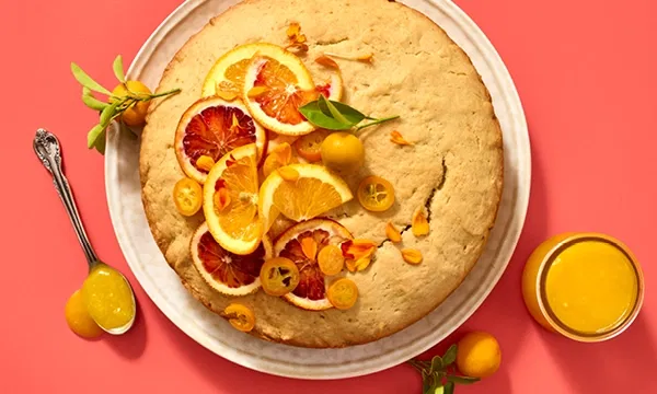 Orange-Olive Oil Cake with Orange Topping