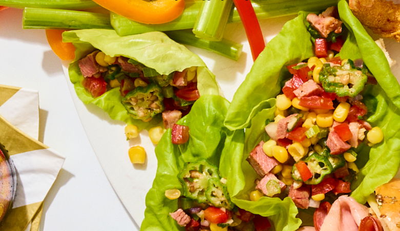 Maque Choux Lettuce Cups