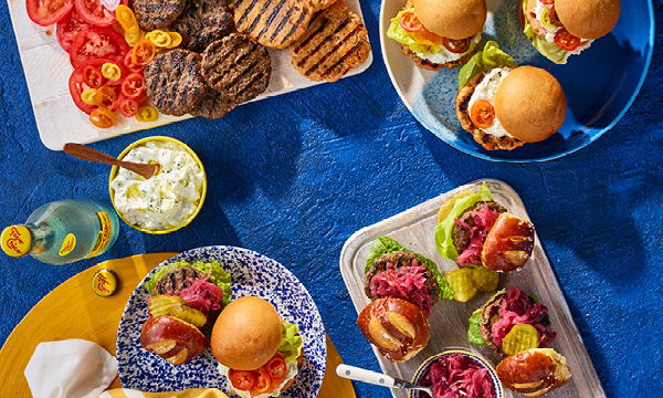 Beef & Salmon Sliders