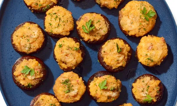 Pimento-Stuffed Mushrooms