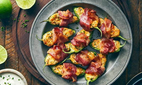 Bacon-Wrapped Jalape&ntilde;o Poppers Recipe
