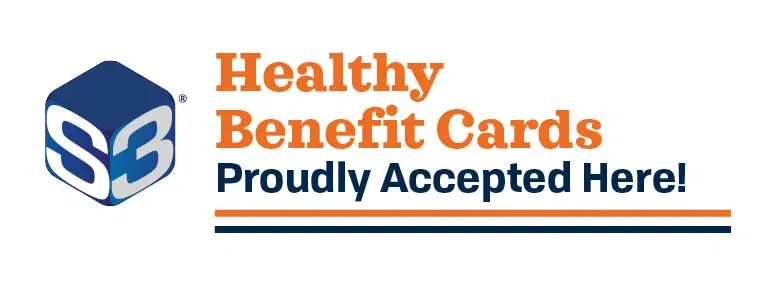 Proudly accepting Healthy Benefit Cards
