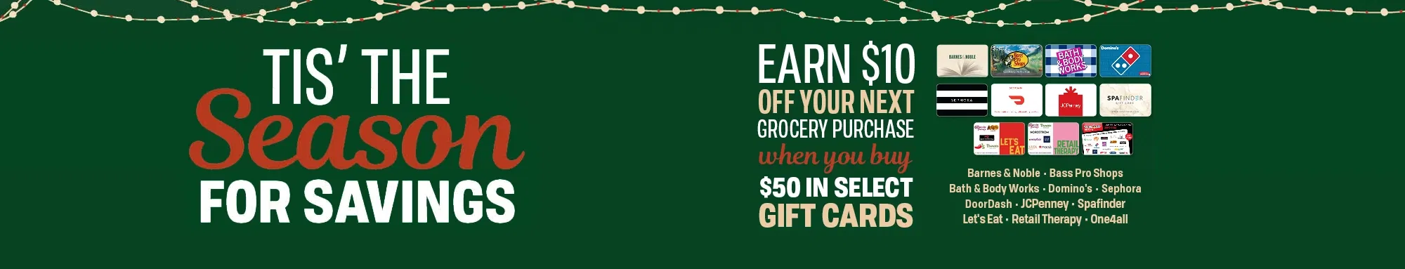 Holiday gift cards
