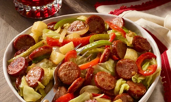 Kielbasa & Hot Potato Slaw