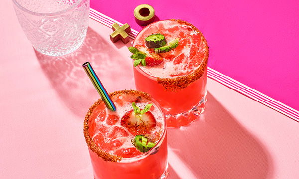 Spicy Strawberry-Jalapeño Margarita